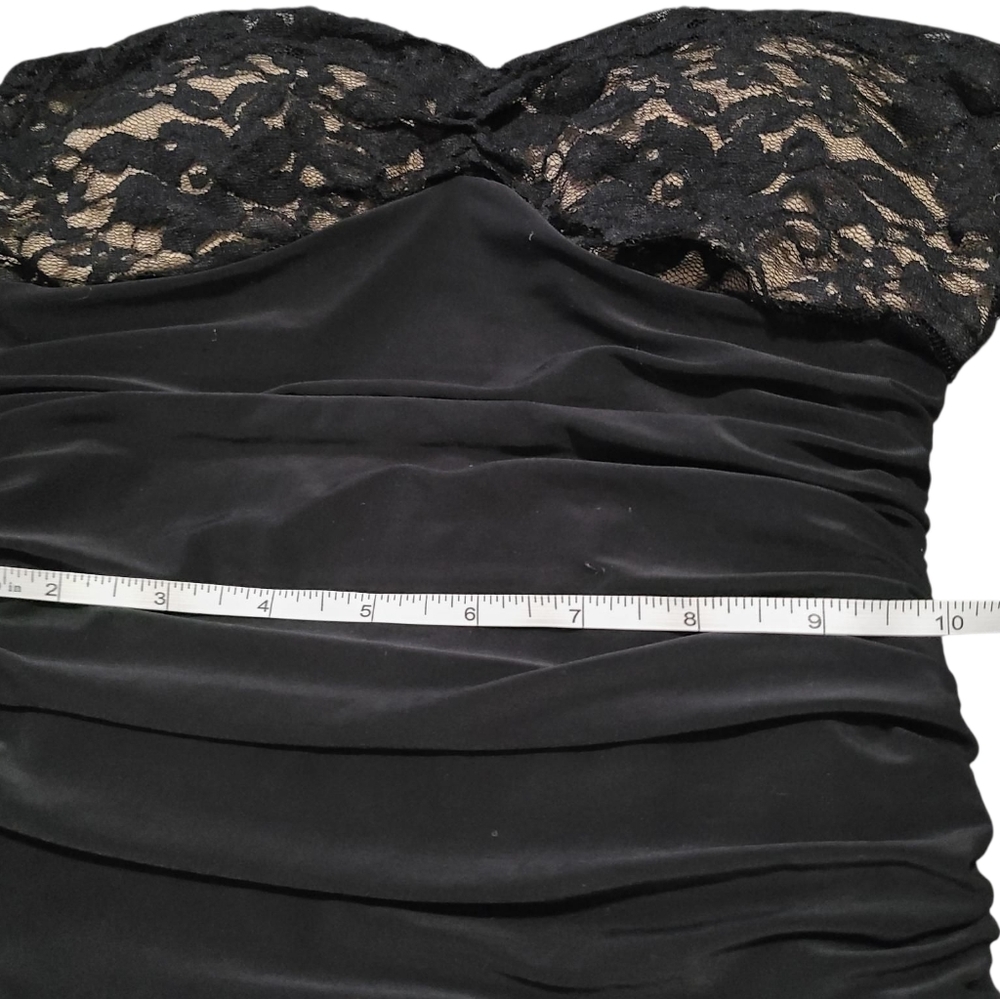 FOREVER 21 Strapless Lace Ruched Bodycon S - Picture 7 of 8